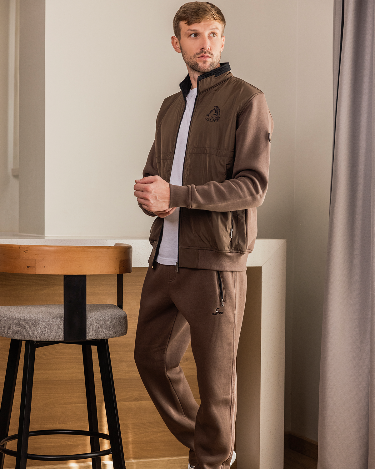 YACHT GALVANI Men's pajamas with zipper