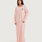 Women's Long Ribbed Rose Embroidery Shirt