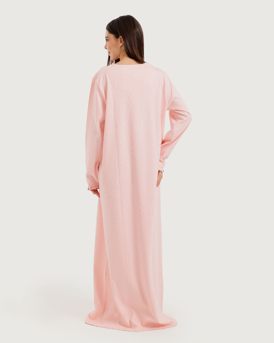 Women's Long Ribbed Rose Embroidery Shirt