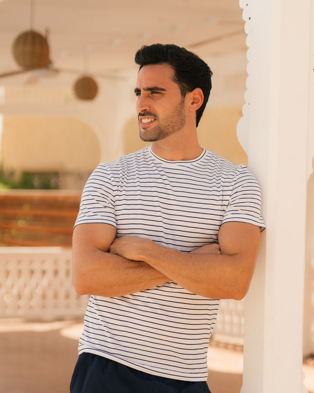 بيجاما رجالي نص كم مقلم