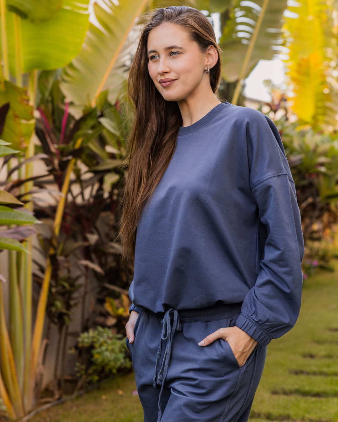 بيجامه حريمي اوفر سيز بشريط