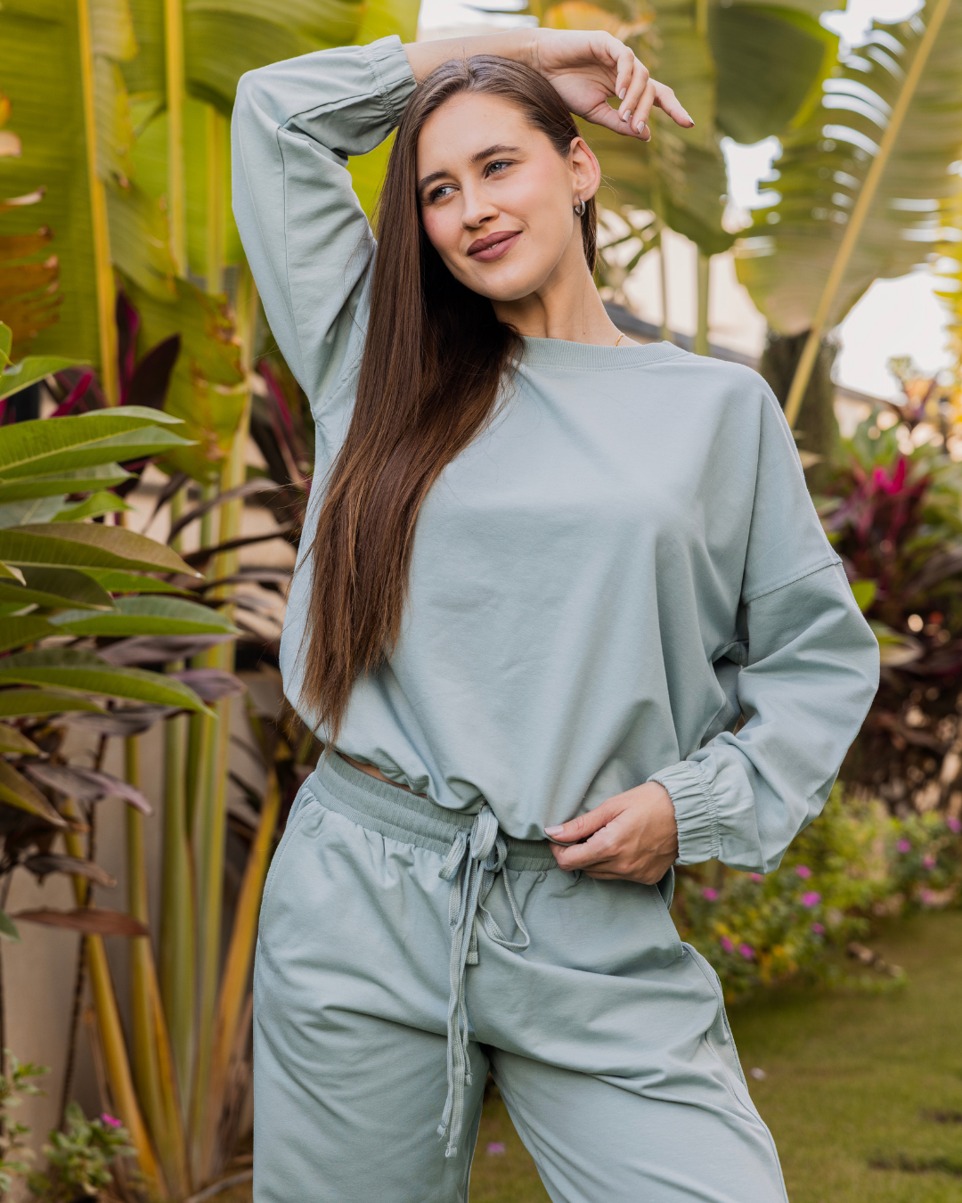 بيجامه حريمي اوفر سيز بشريط