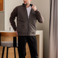 Men's pajamas with a collar and a zipper