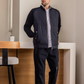 Men's pajamas with a collar and a zipper