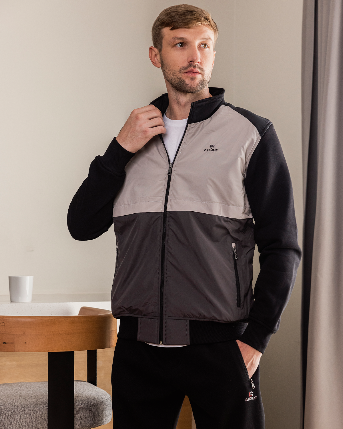 GALVANI Men's pajamas with zippers