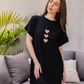 Love yourself women's half sleeve nightgown
