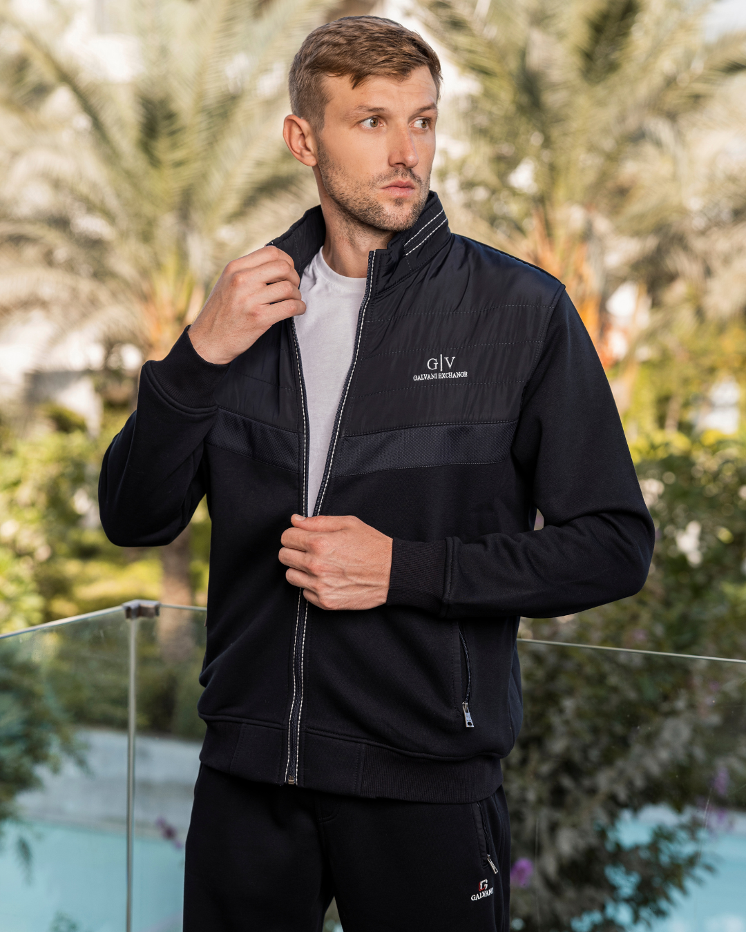 G|V GALVANI EXCHANGE Men's pajamas with zipper