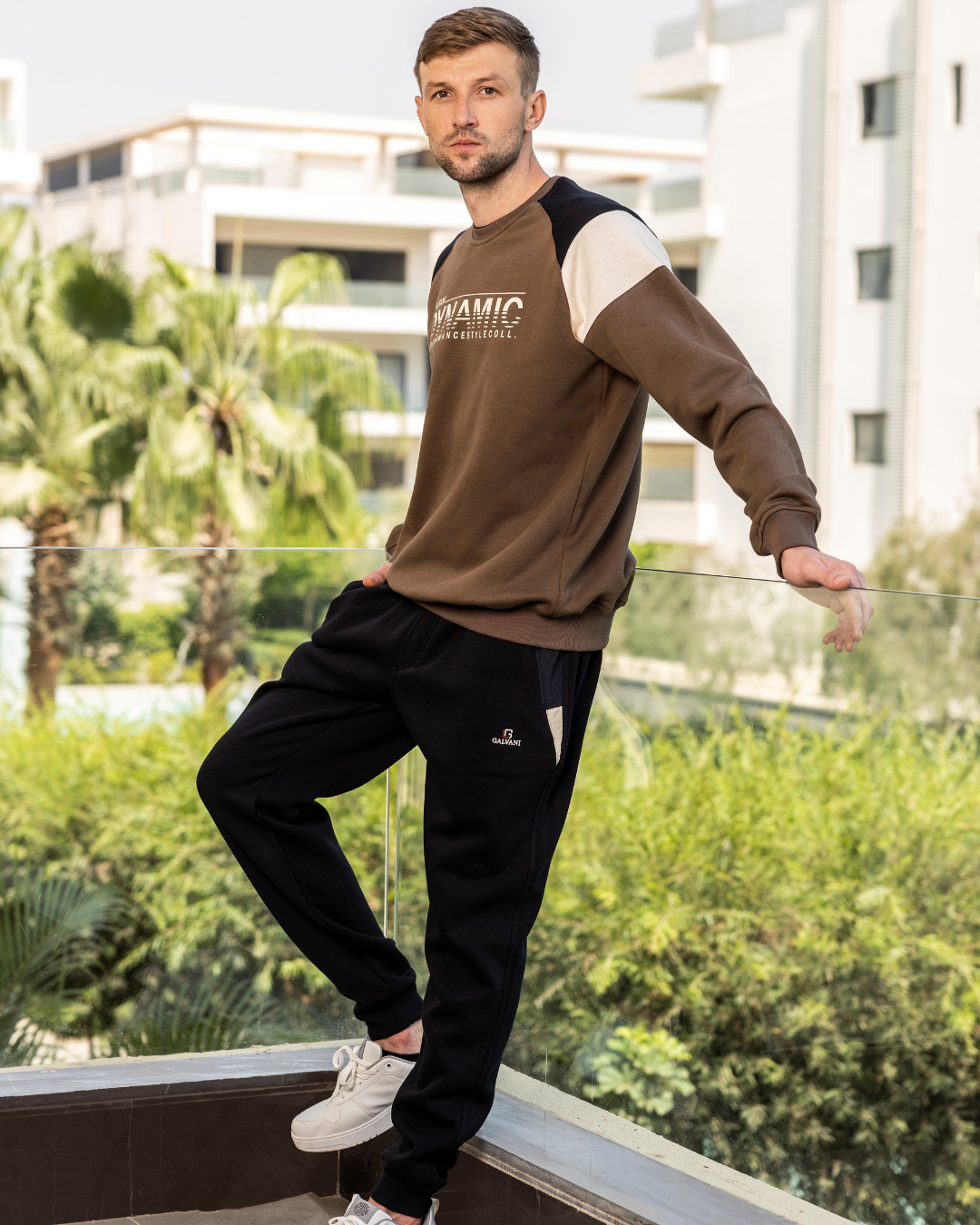 GALVANI DYNAMIC بيجامه رجالي رواند طباعه علي الصدر