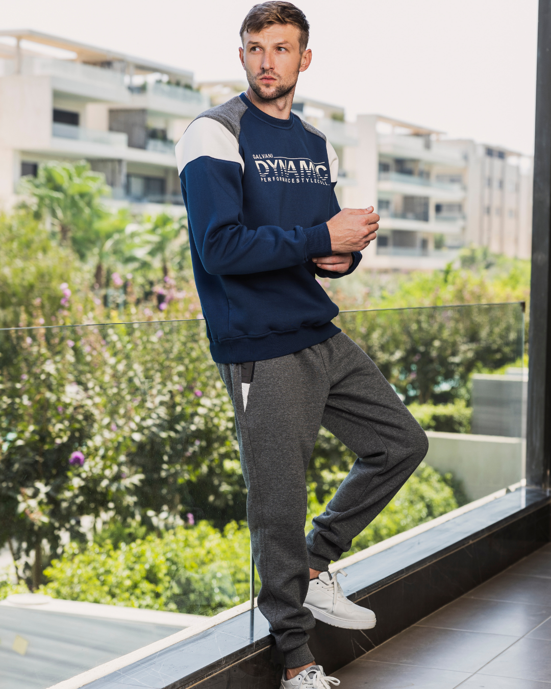 GALVANI DYNAMIC بيجامه رجالي رواند طباعه علي الصدر