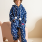 Blue Reindeer Boys Printed Polar