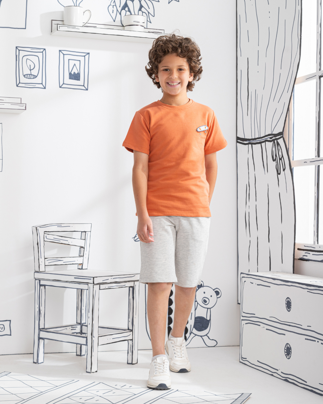 Skate Boy بيجامه اولادي بنتاكور مطبوع