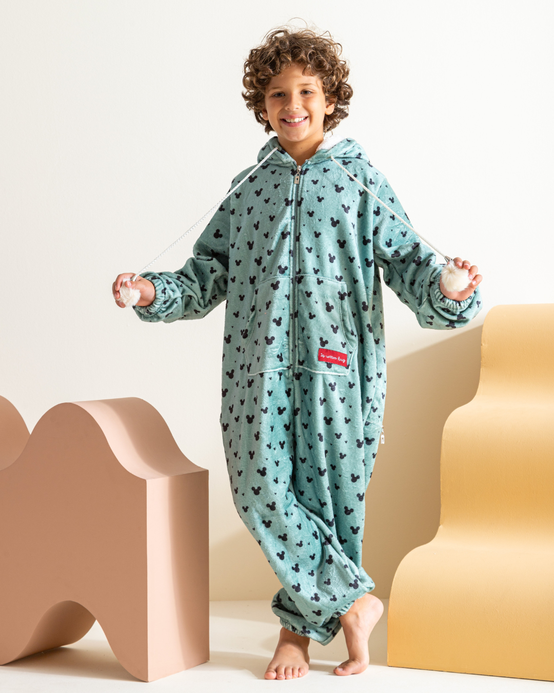 Mickey mouse سالوبيت أولادي بولار مطبوع