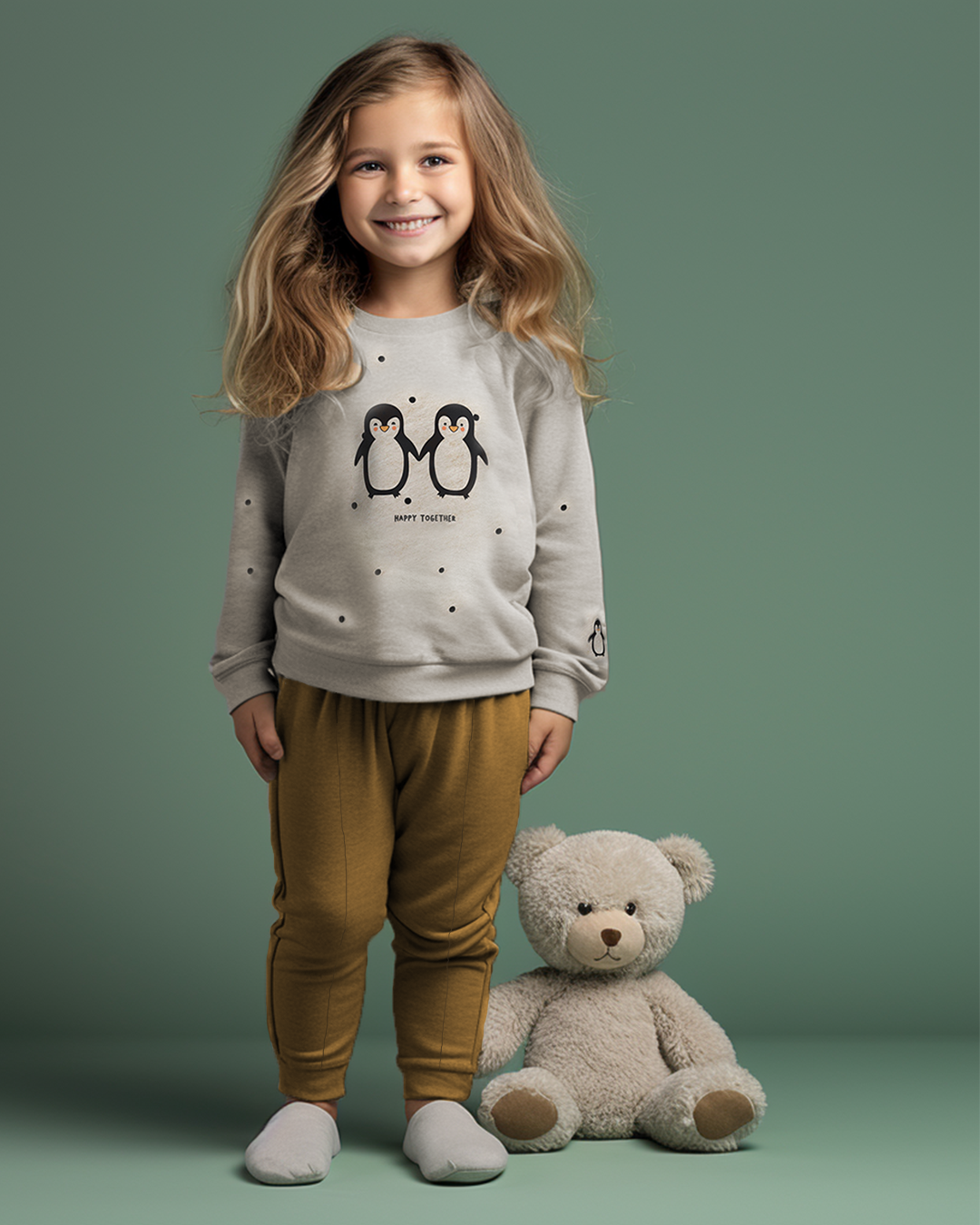 Happy Together Penguinsبيجاما بناتي