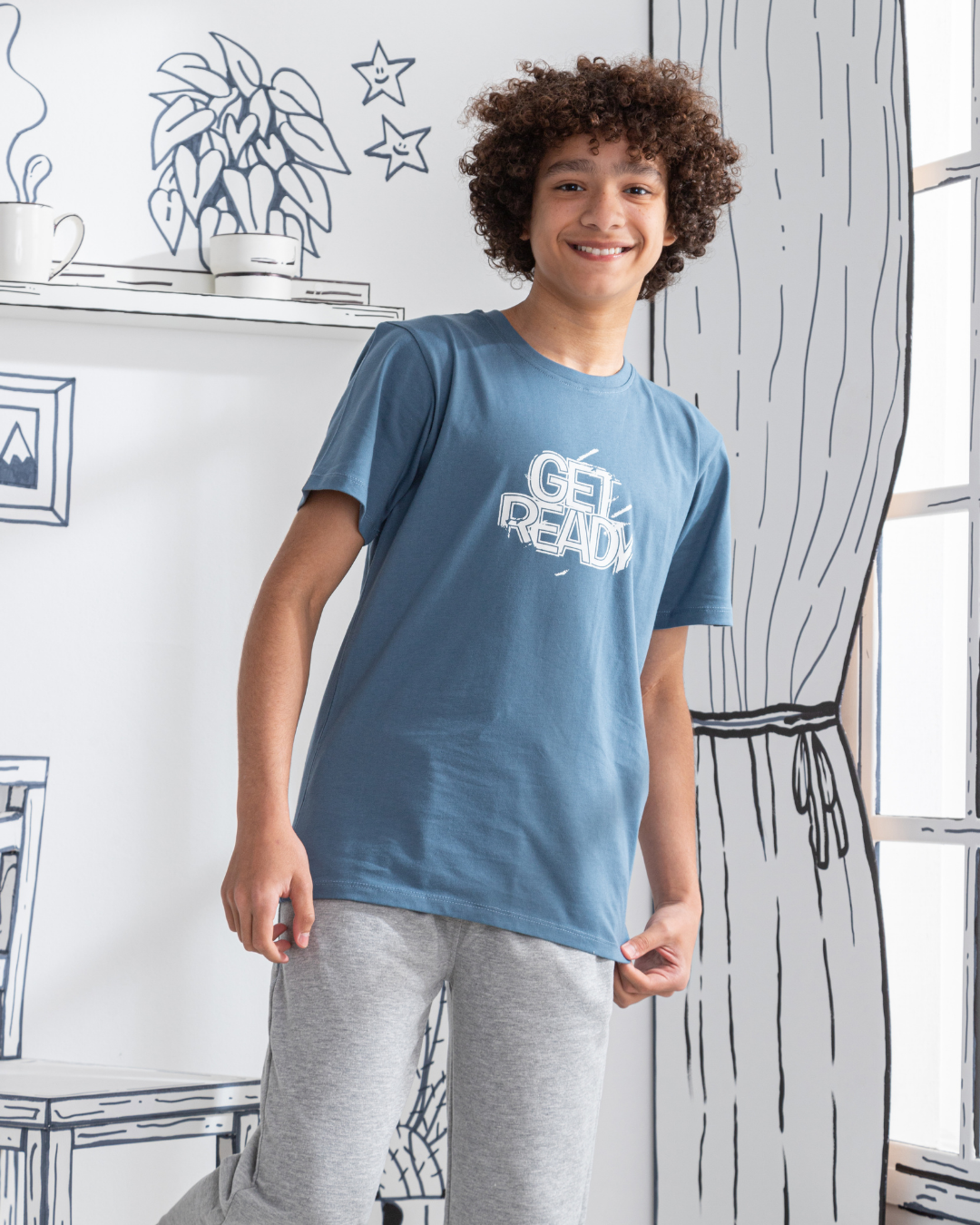 Doing Your Best Boys' pajamas with printed T-shirt and pants