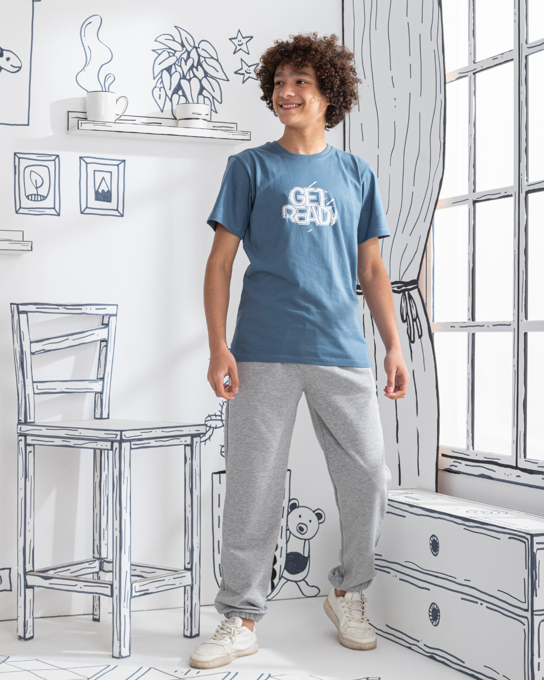 Doing Your Best Boys' pajamas with printed T-shirt and pants