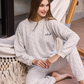 Late night dreams women's pajamas off shoulder