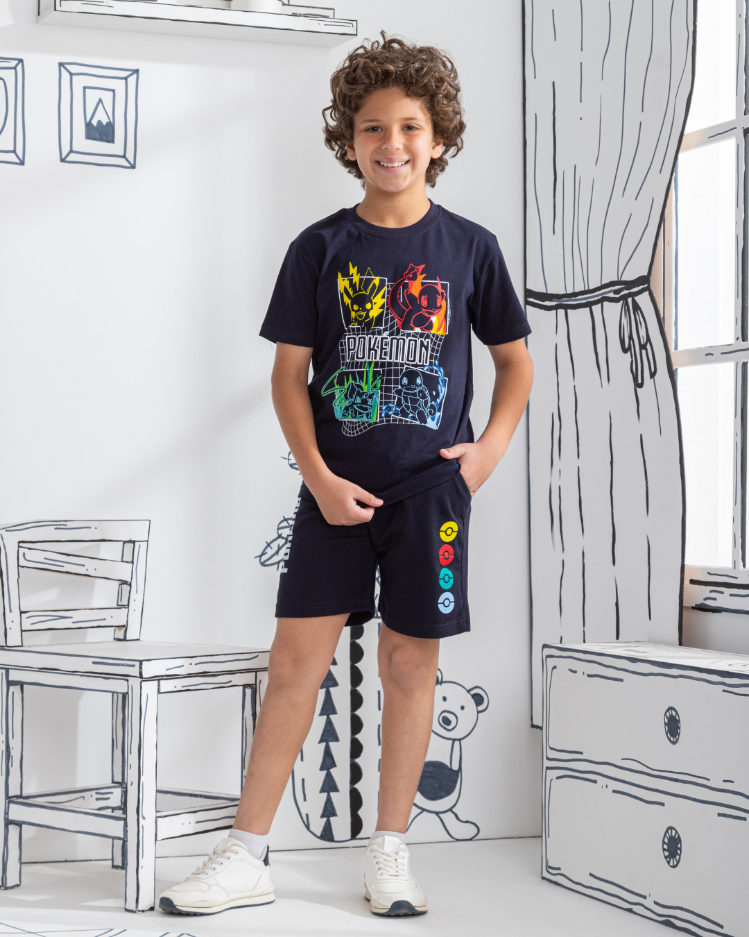 Pokemon بيجامه اولادي شورت اطفال بوكيمون