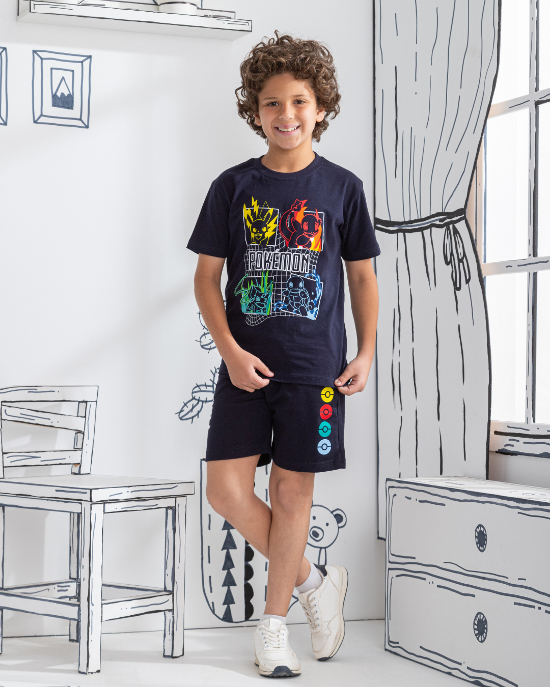 Pokemon بيجامه اولادي شورت اطفال بوكيمون