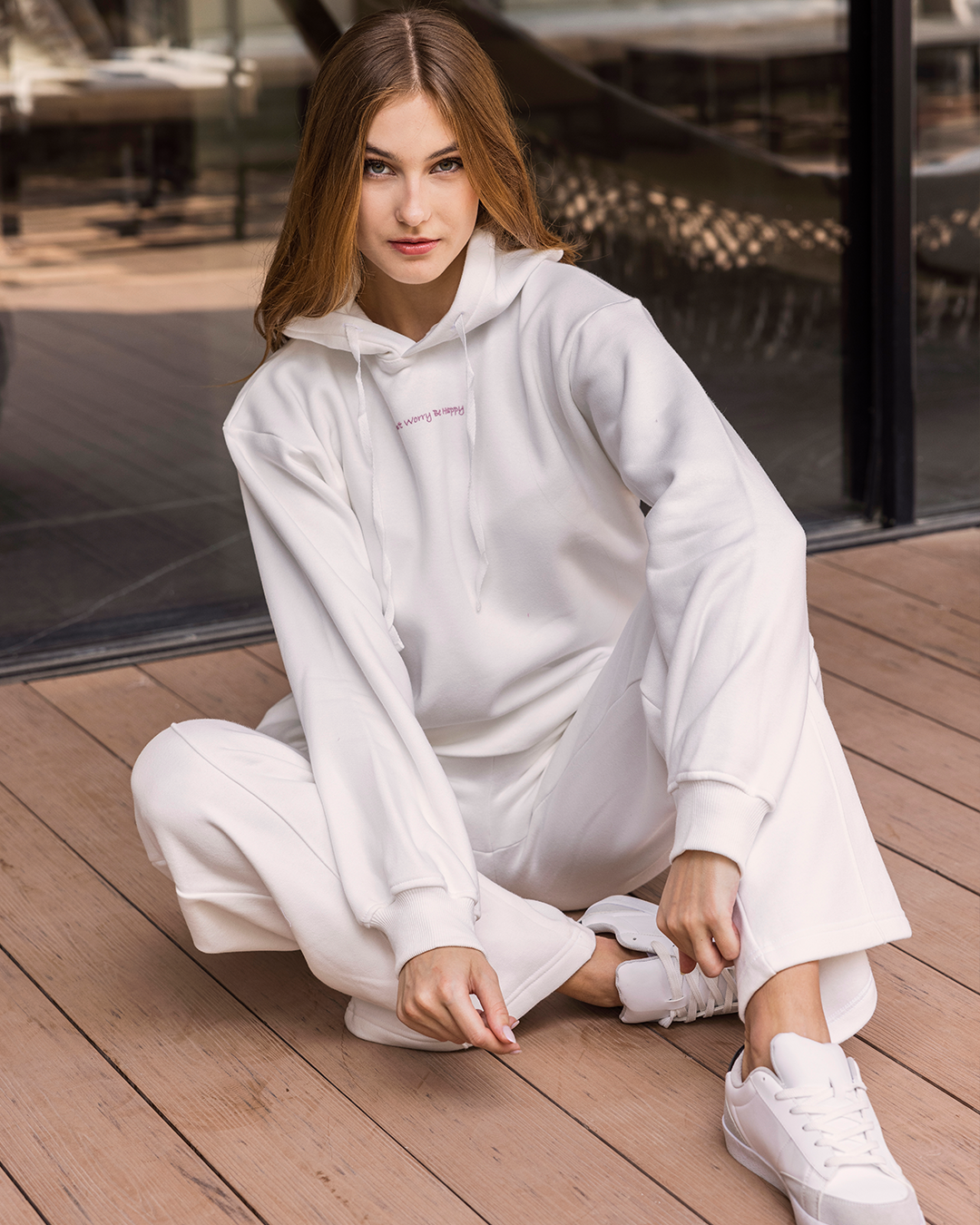 Dont Worry Be happy بيجاما حريمي ميلتون قطن