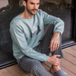 Made for the Mountain Men's Melton Plain* Melton Printed Pajamas