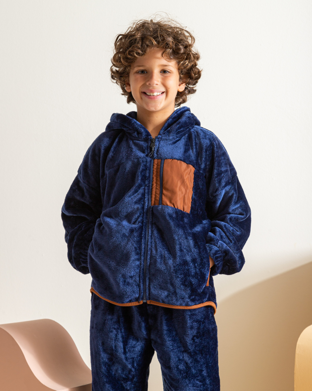 بيجاما اطفالي اولادي بكابيشون وسوستة بولار * وتر برووف