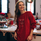 Winter Blessing Women's Polyester Plush Christmas Pajamas