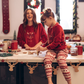 Winter Blessing Women's Polyester Plush Christmas Pajamas