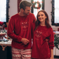 Winter Blessing Women's Polyester Plush Christmas Pajamas