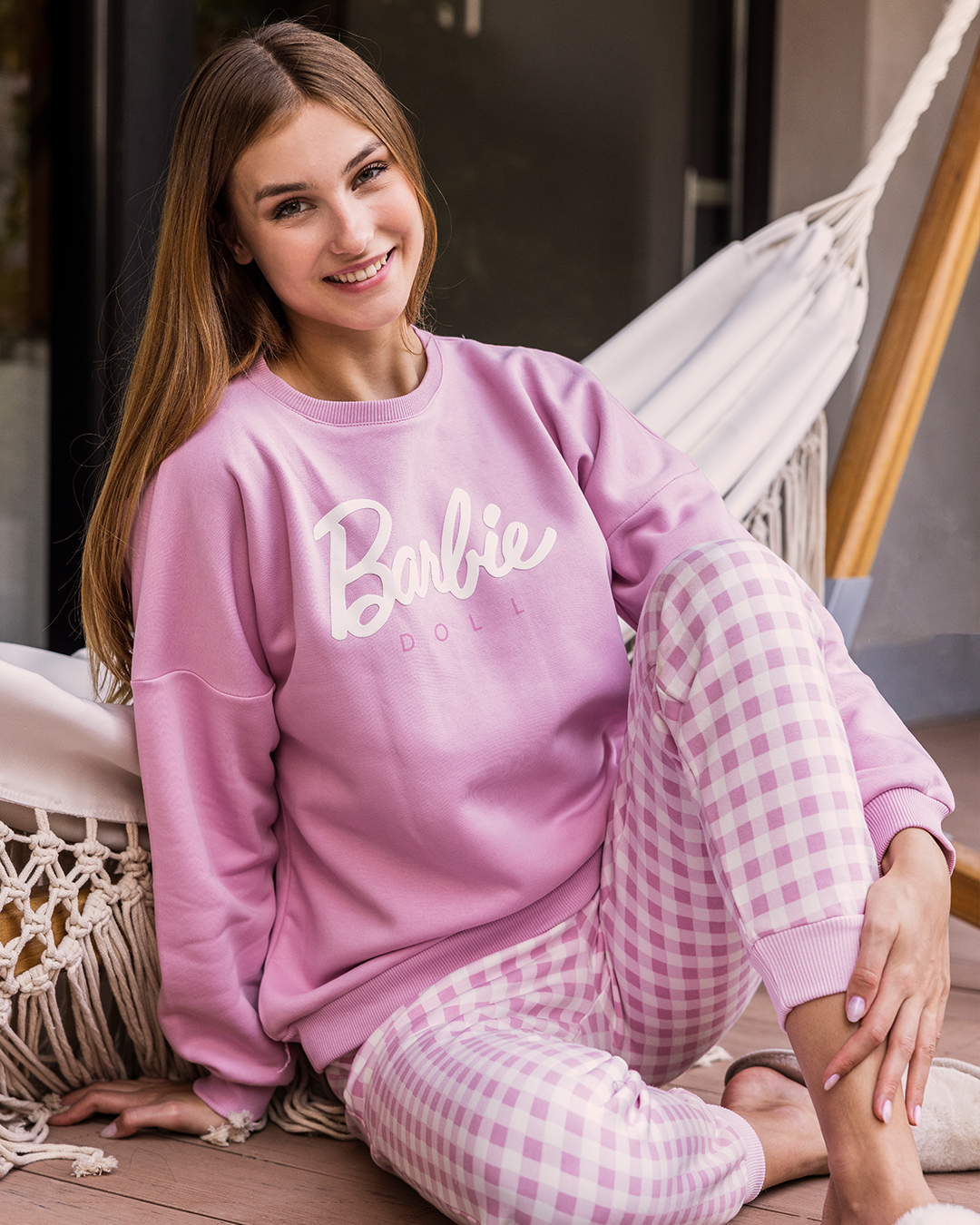 Barbie long sleeve pajamas for women