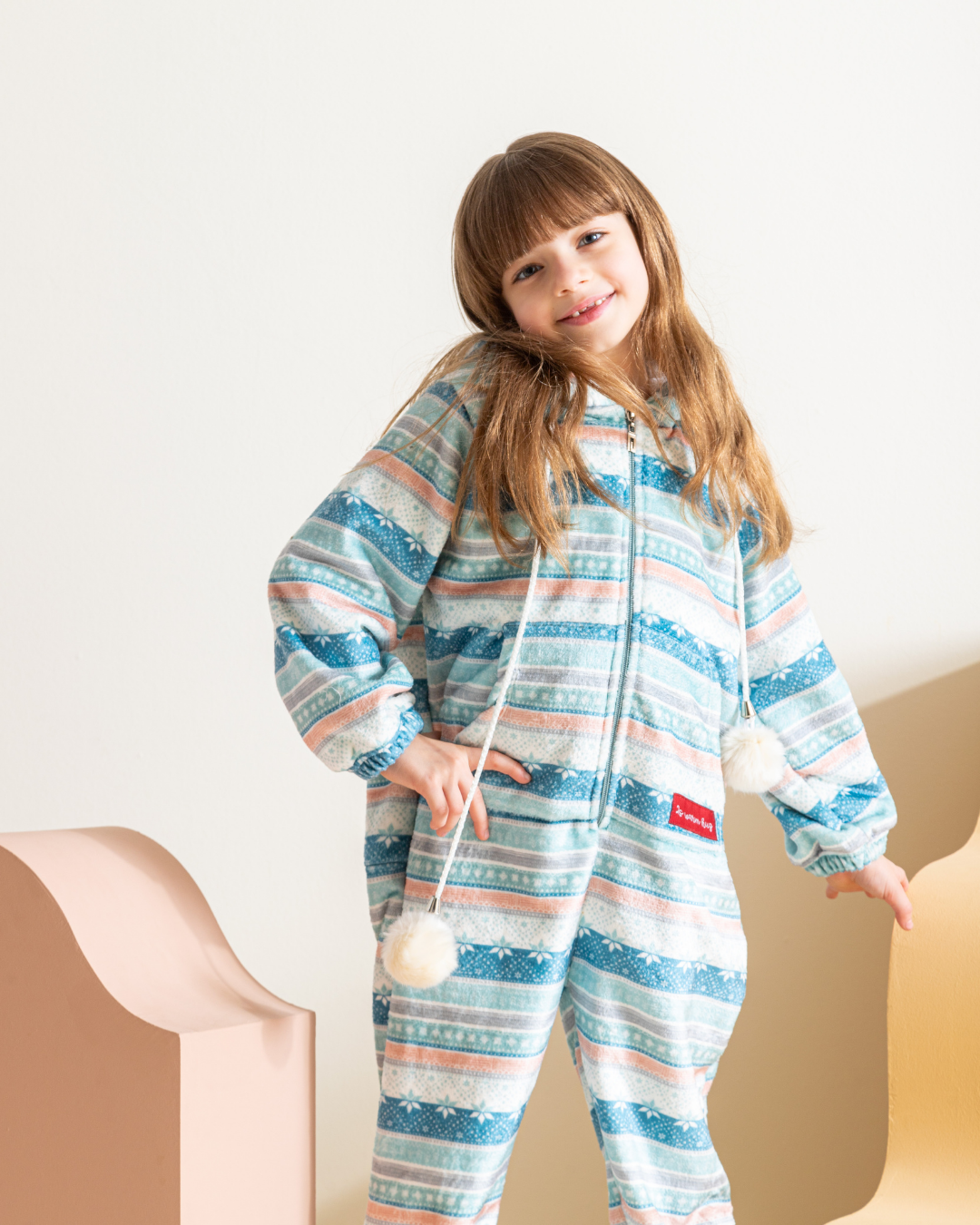 Christmass Pattern سالوبيت بناتي بولار مطبوع