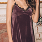 Polyester velor women's nightgown