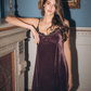 Polyester velor women's nightgown