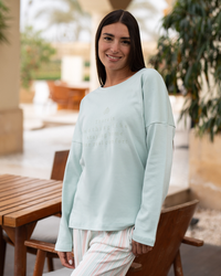 Stay home for real comfort Long sleeve pajamas for women