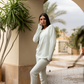 Jacquard Leaves Women's jacquard pajamas printed with branches