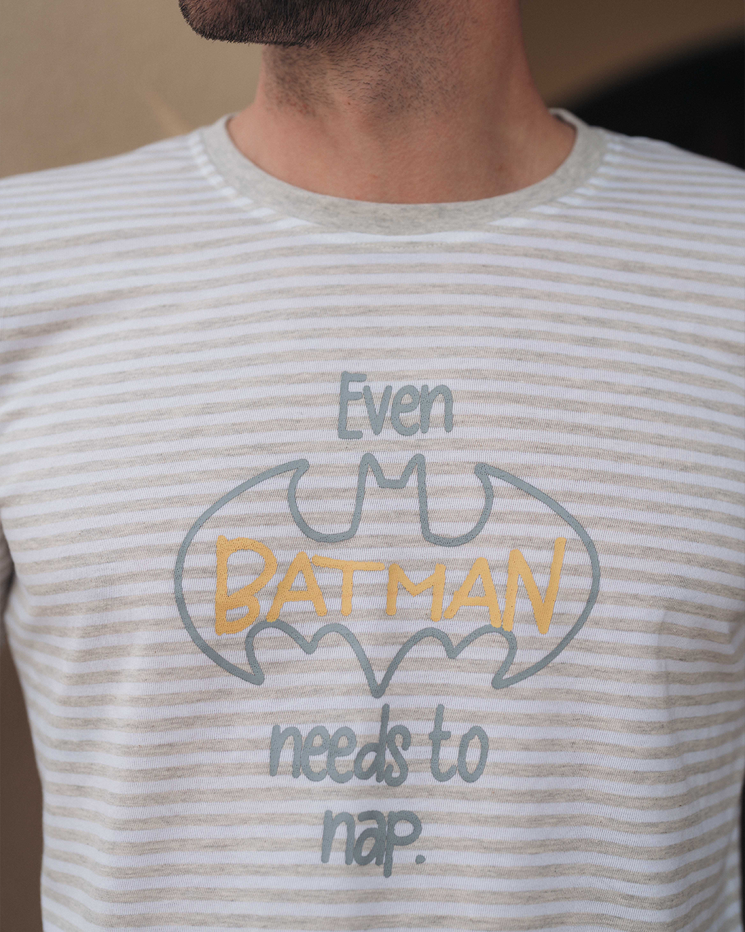 Batman needs to napبيجاما رجالي كُم طويل