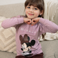 Minnie Mouse girls' off-the-shoulder pajamas