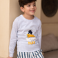 Daffy Duck Baby Boys Long Sleeve Cotton Pajamas * Summer Melton Stripe Pants