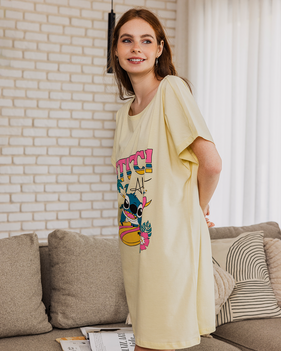 Stitch Women's Over Size Cash Printed Stitch