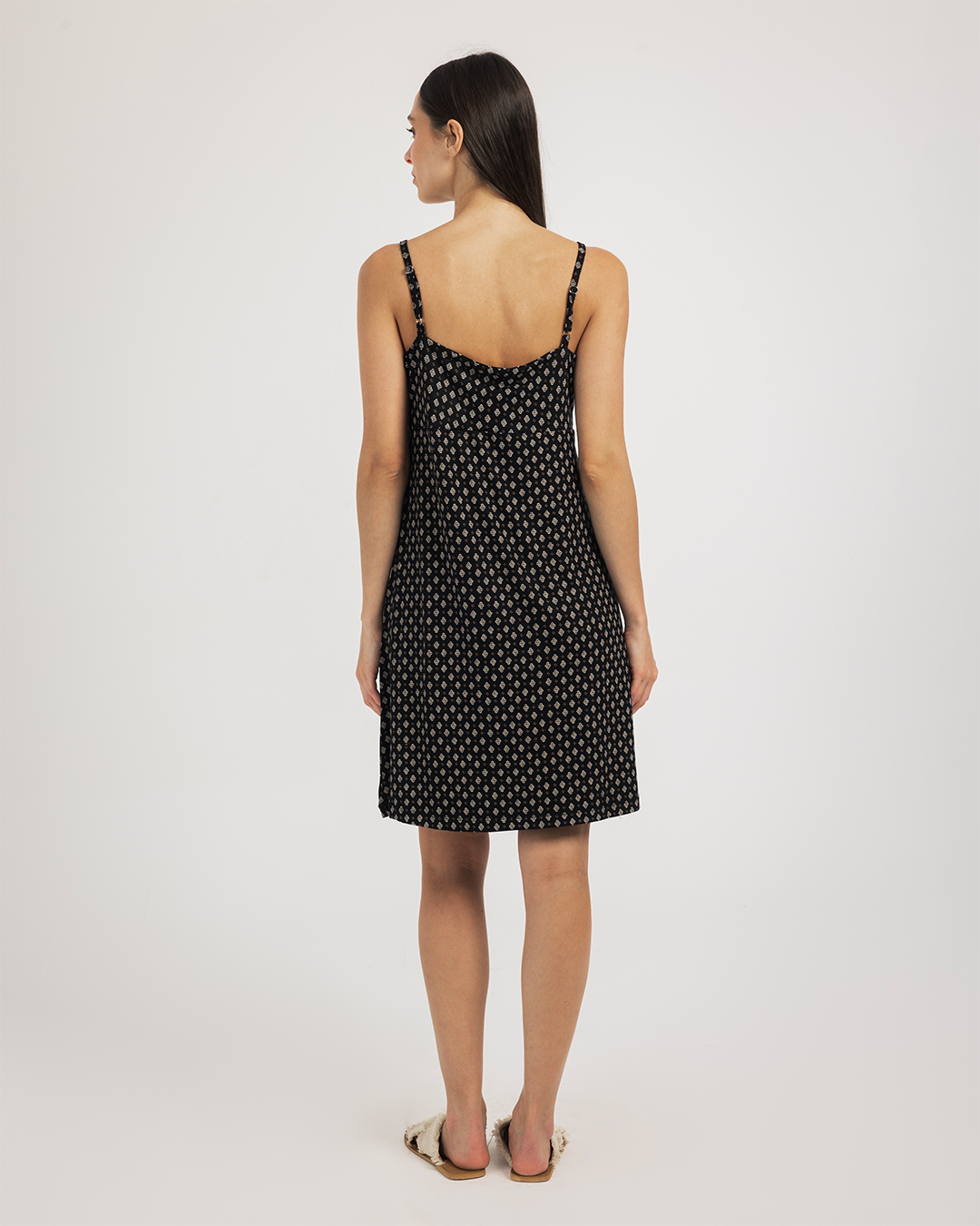 Mini Hearts maternity  lace night-shirt with printed modal lycra lace