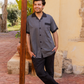 Men's Classic Open Half Sleeve Rotary Pajamas