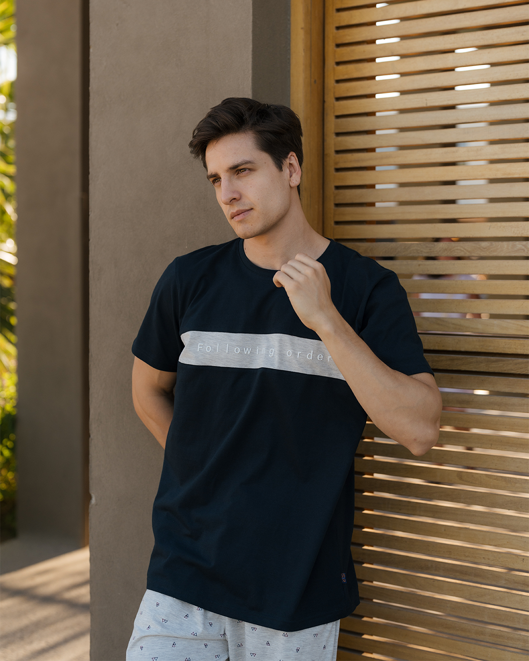 Triangles بيجاما رجالي نُص كُم