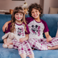 Family checkers بيجاما اولادي نص كم و بنطلون قطن