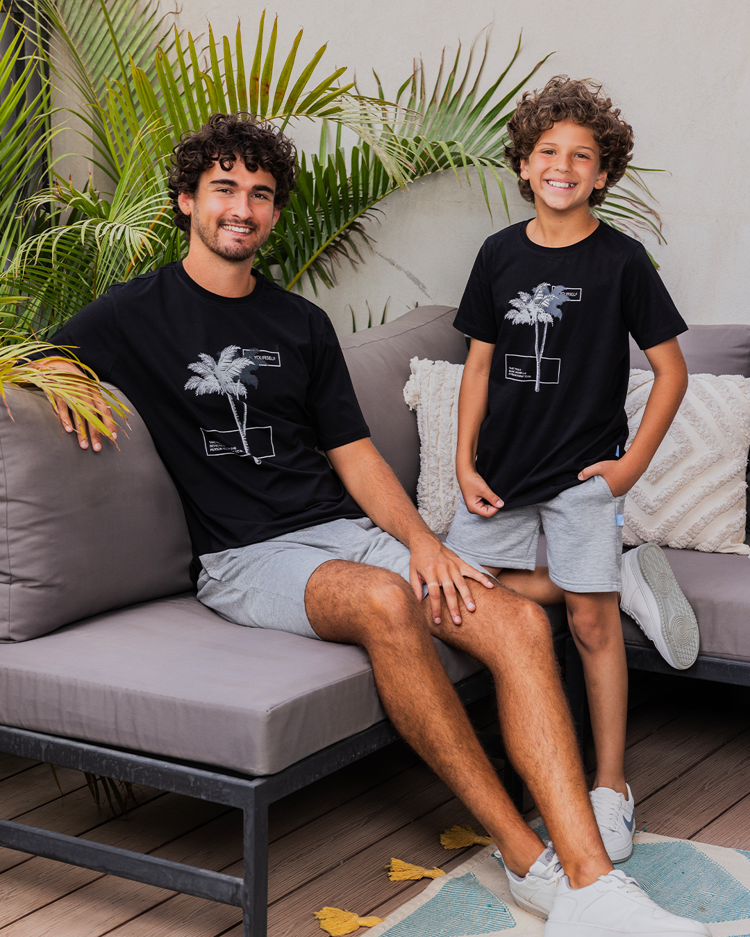 Palm Tree تيشرت رجالي نُص كُم