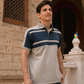 Special GLV Men's pajamas with a collar and printed buttons on the chest