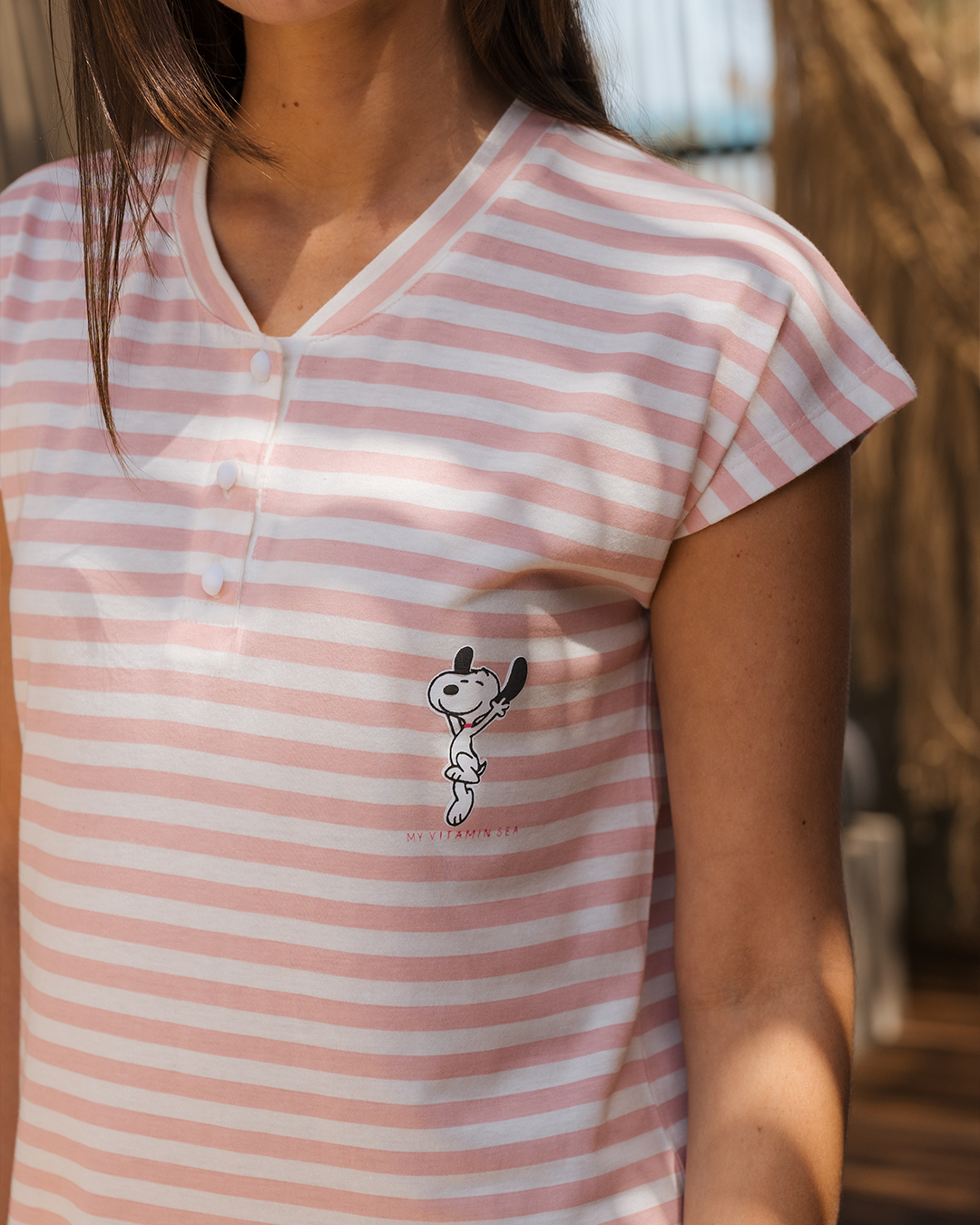 My Vitamin Sea Women's Quarter Sleeve Nightgown