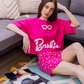 Barbie Women's Over Size Pajamas Barbie
