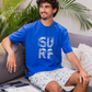 Free Surf men's half-sleeved pajamas and cotton shorts