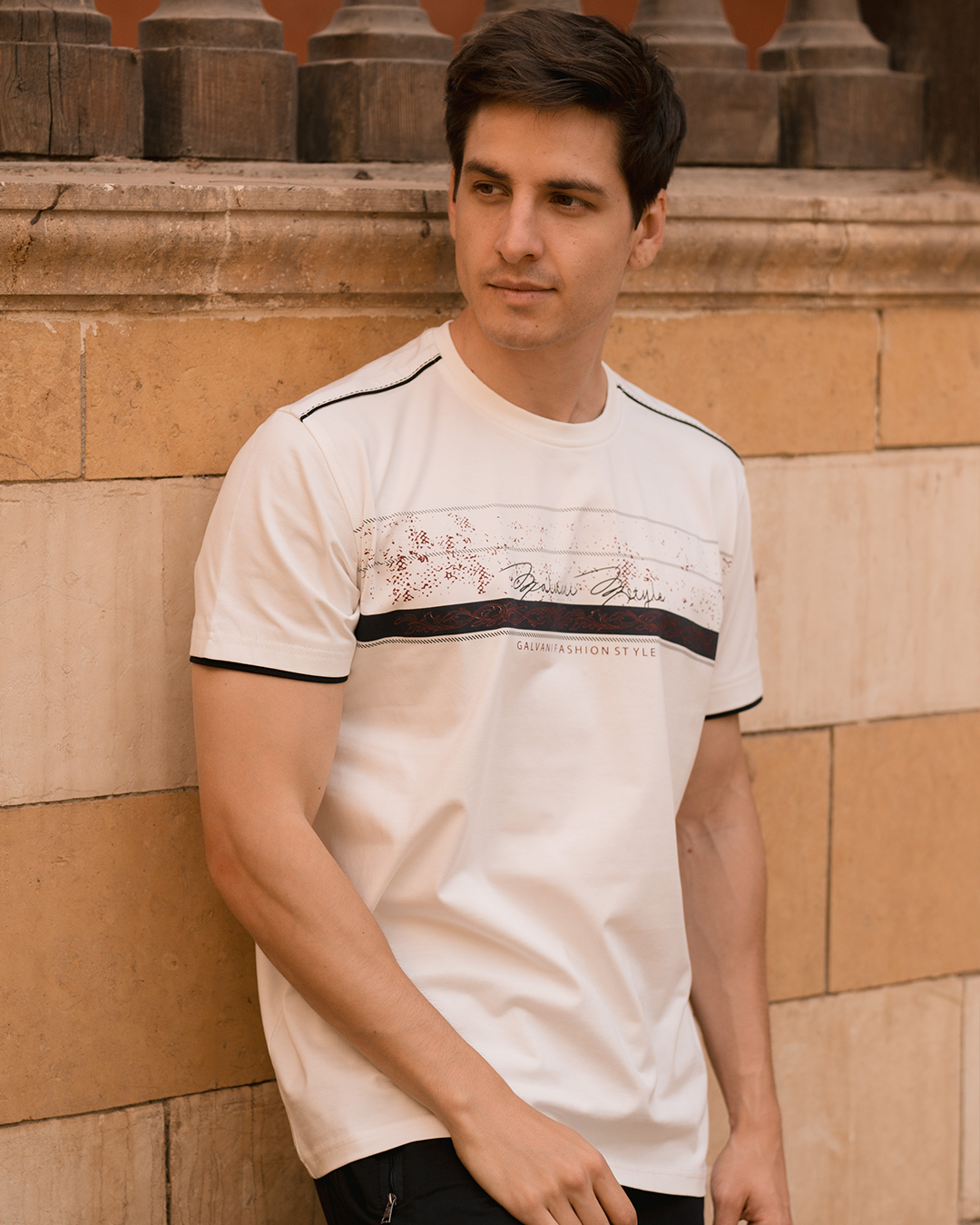 GLV FASHION Men's pajamas with a print on the chest