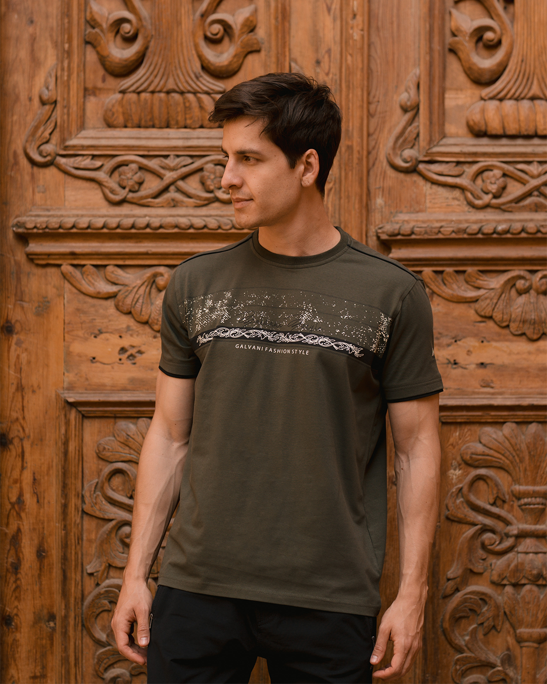 GLV FASHION Men's pajamas with a print on the chest
