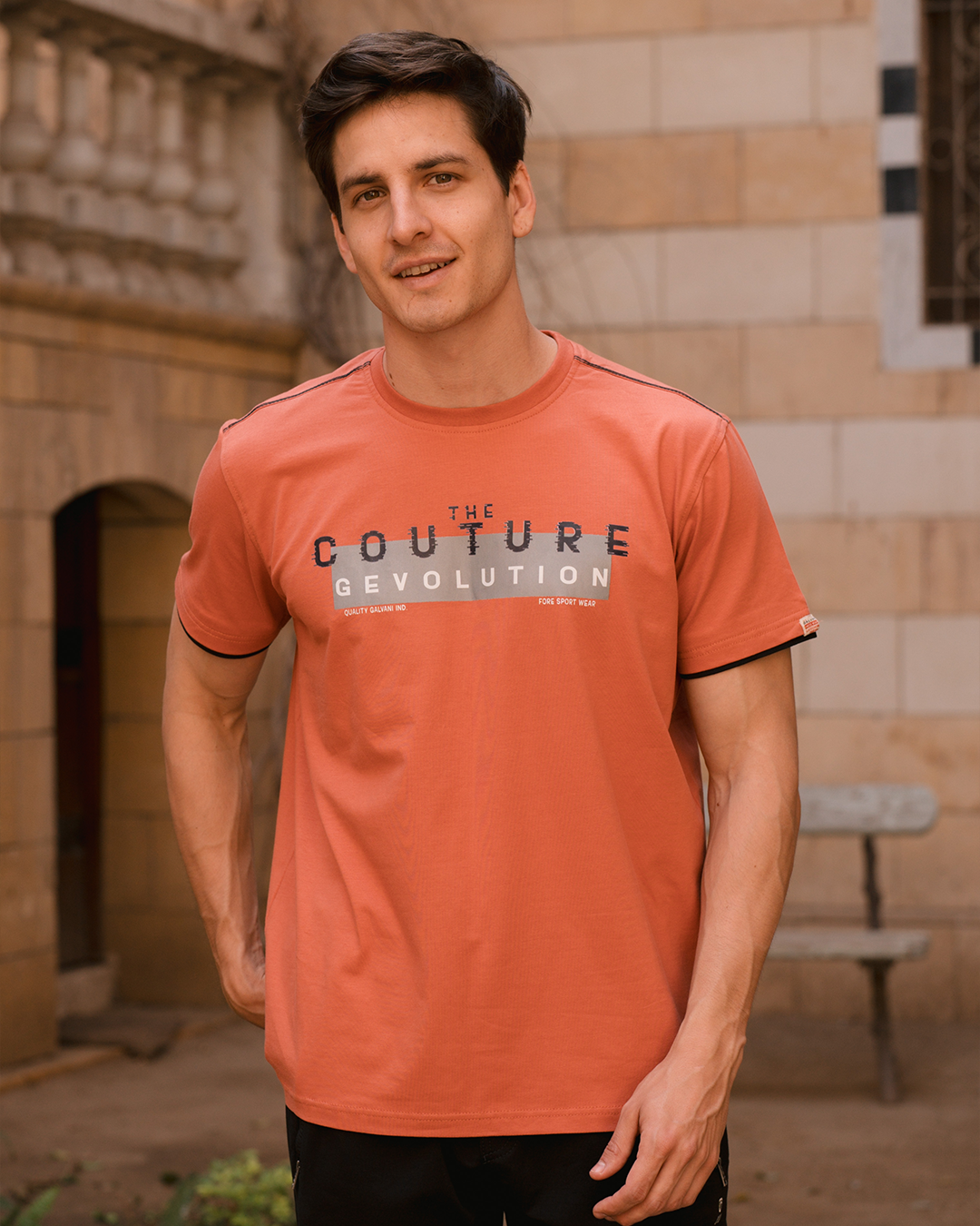 The couture GLV بيجامه رجالي حوض شروال طابعة علي الصدر